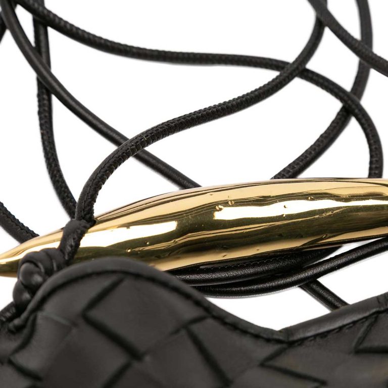 Bottega Veneta Sardine Mini Lamb Black Front | Sell your designer bag