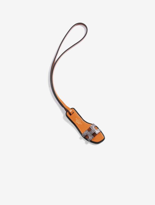 Sac Hermès d'occasion Oran Nano Salvator lézard Ombre / Black / Natural Sable Grey, Multicolour, White | Vendez votre sac de créateur sur Saclab.com