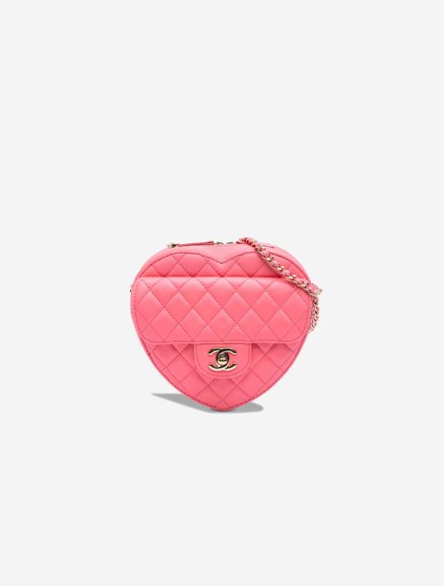 Chanel Timeless Heart Large Lamb Pink Front | Sell your designer bag