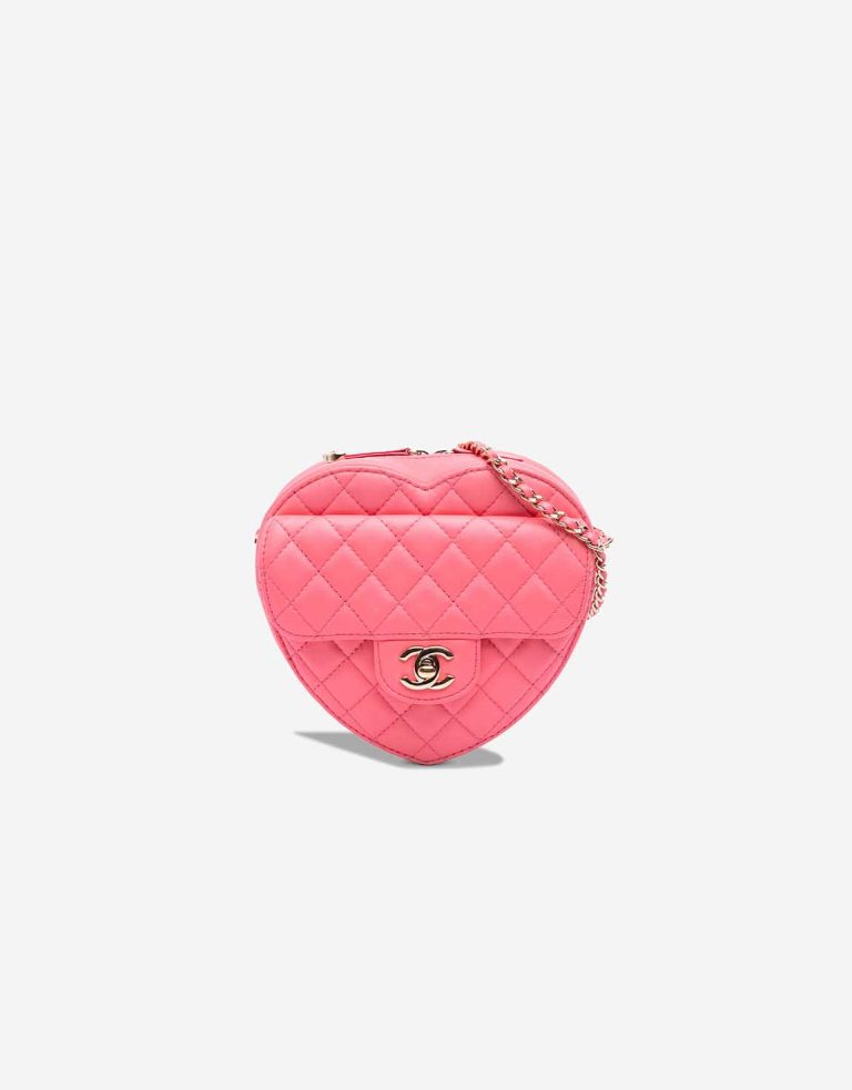 Chanel Timeless Heart Large Lamb Pink Front | Sell your designer bag