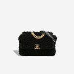 Chanel 19 Flap Bag Shearling Black Front | Sell your designer bag