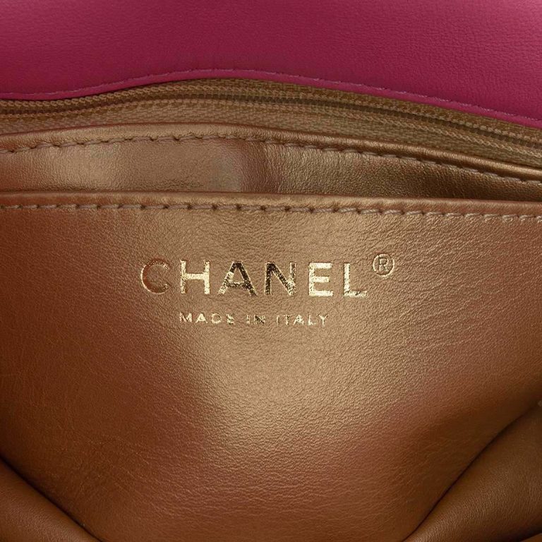 Chanel Timeless Mini Rectangular Lamb Pink Logo | Sell your designer bag