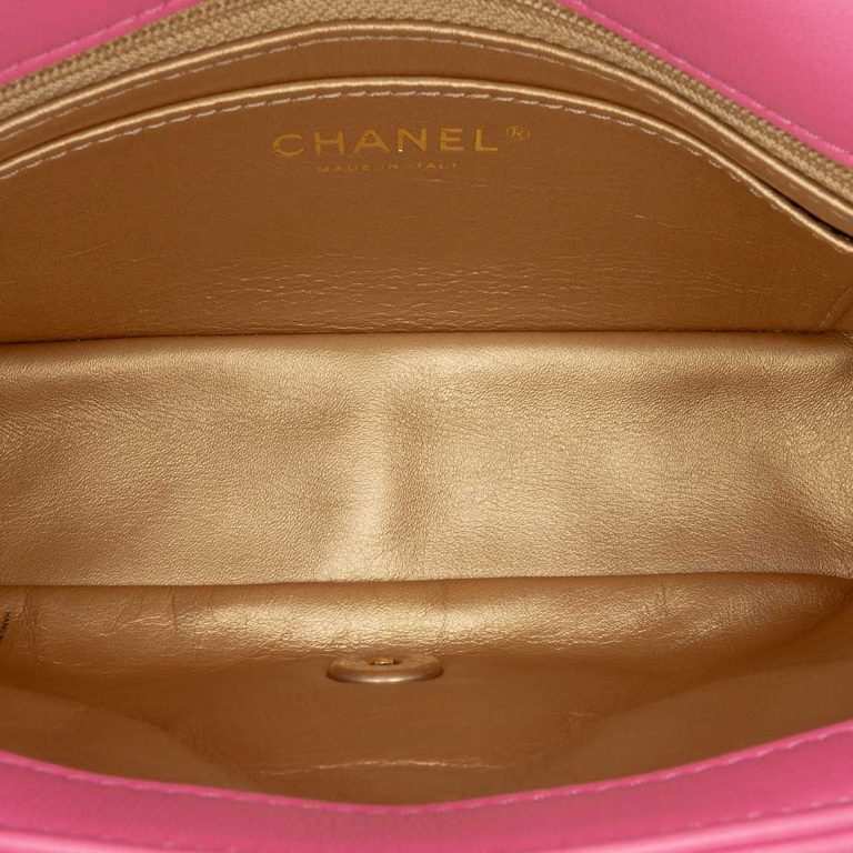 Chanel Timeless Mini Rectangular Lamb Pink Inside | Sell your designer bag