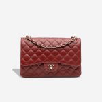 Chanel Timeless Jumbo Lamb Bordeaux Front | Sell your designer bag