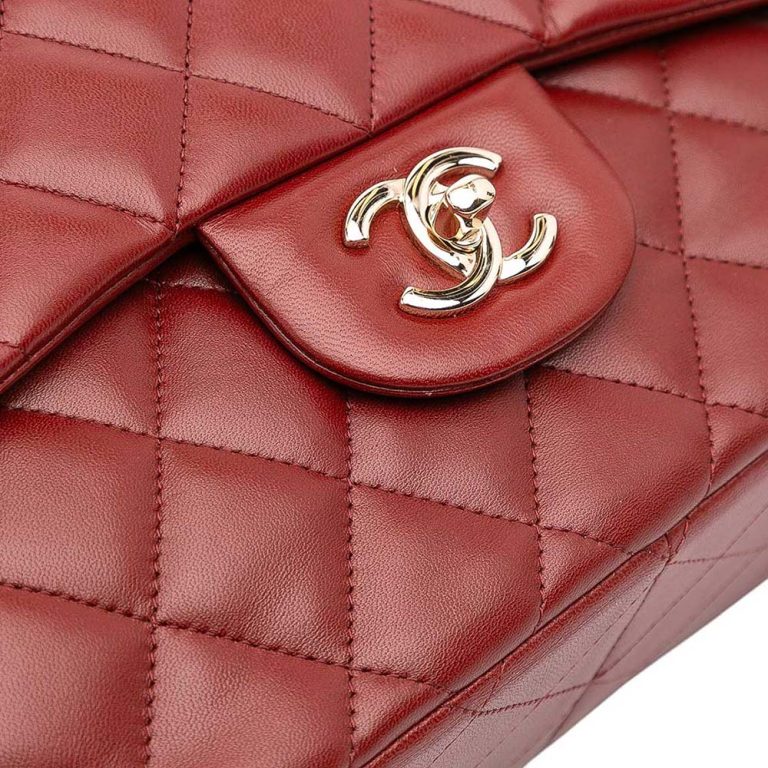 Chanel Timeless Jumbo Lamb Bordeaux Front | Sell your designer bag