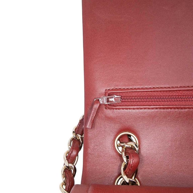 Chanel Timeless Jumbo Lamb Bordeaux Inside | Sell your designer bag