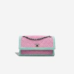 Chanel Timeless Medium Tweed Pink / Blue Front | Sell your designer bag