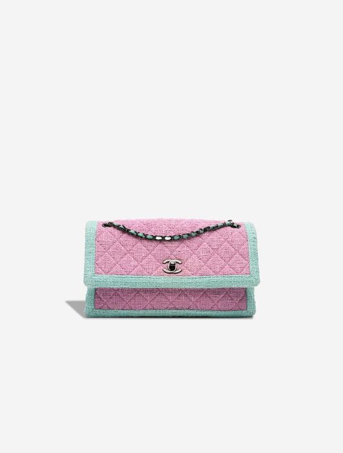 Chanel Timeless Medium Tweed Pink / Blue Front | Sell your designer bag