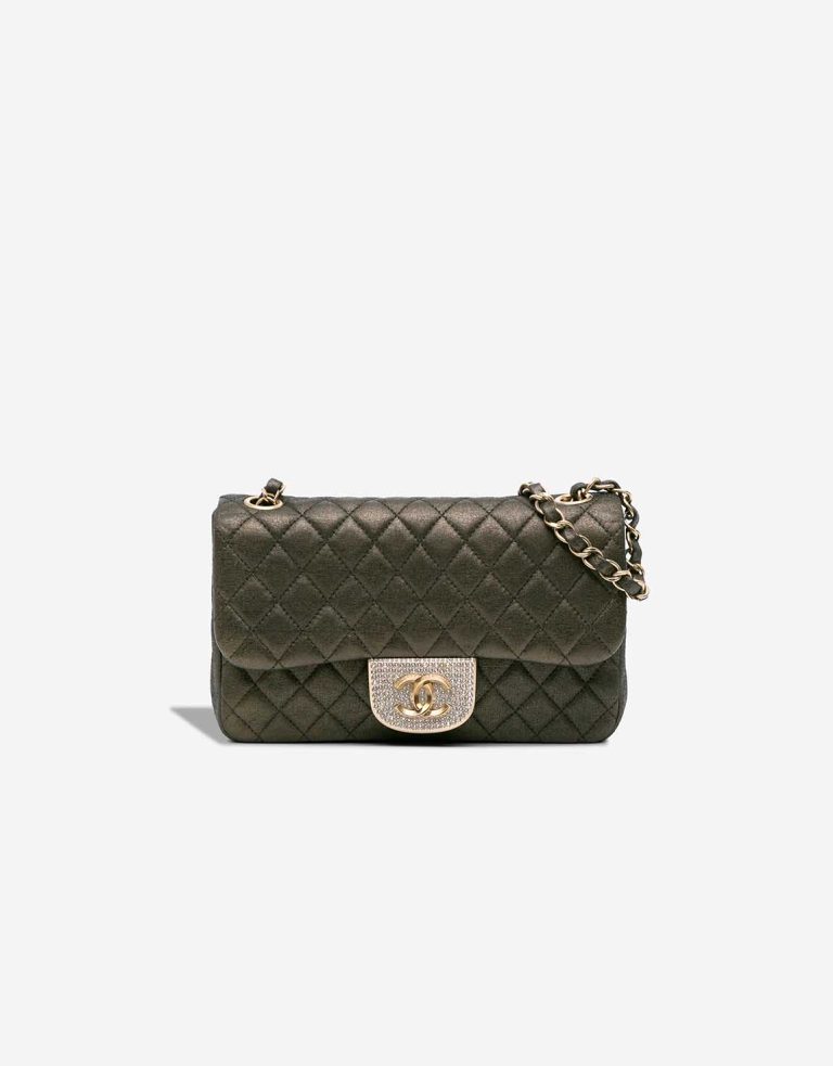 Chanel Timeless Small Calf Khaki Front | Sell your designer bag