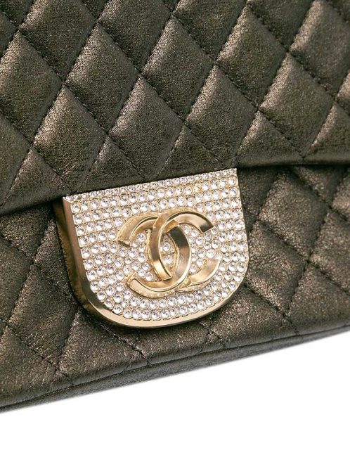 Chanel Timeless Small Calf Khaki Side Back | Sell your designer bag