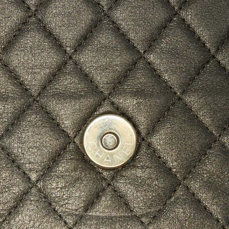 Chanel Timeless Small Calf Khaki Side Back | Sell your designer bag