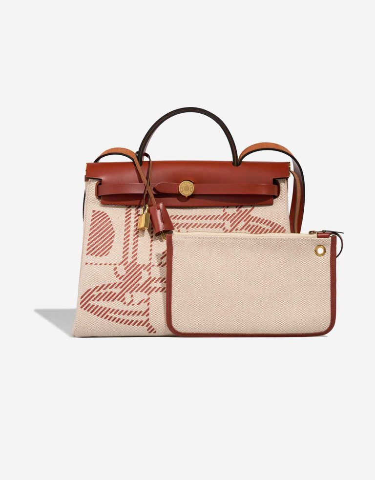 Hermès Herbag 31 Toile H / Vache Hunter Écru / Cuivre Front | Sell your designer bag