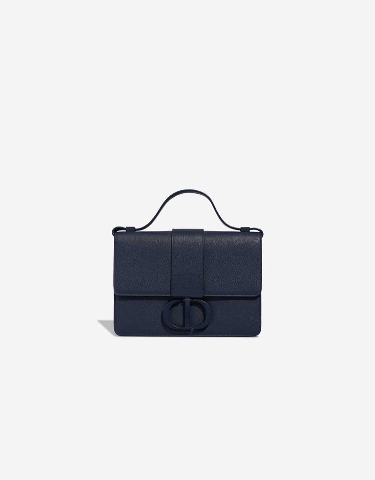 Dior 30 Montaigne Calf Dark Blue Front | Sell your designer bag