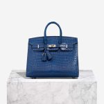 Hermès Birkin 25 Aizome Porosus Crocodile Ai Front | Sell your designer bag