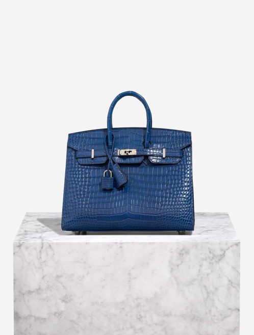 Hermès Birkin 25 Aizome Porosus Crocodile Ai Front | Sell your designer bag
