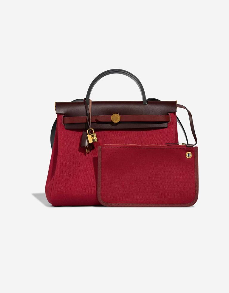 Hermès Herbag 31 Vache Hunter / Toile Rouge Sellier / Rouge Grenat / Rouge H Front | Sell your designer bag