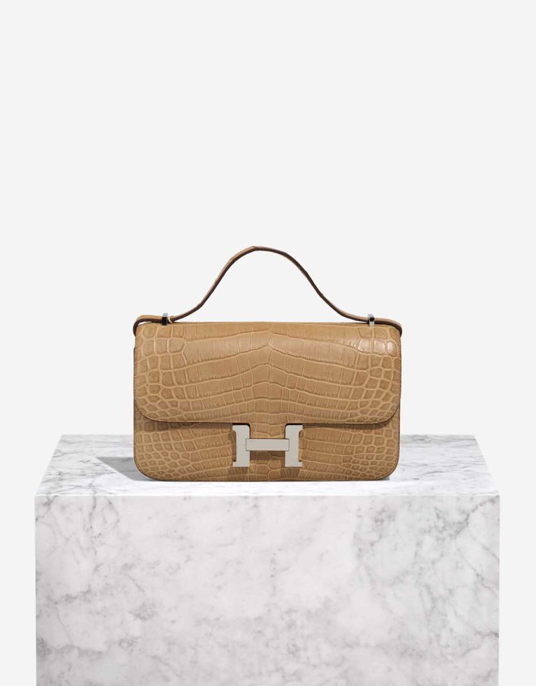 Hermès Constance Elan Niloticus Crocodile Gris Cendre Front | Sell your designer bag