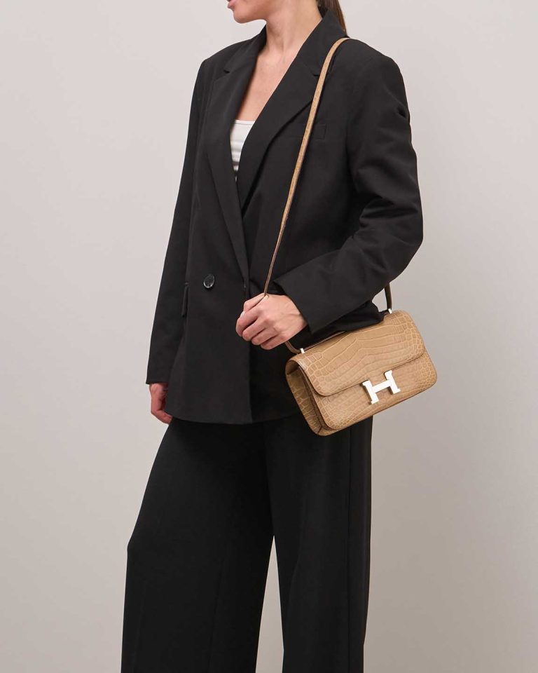 Hermès Constance Elan Niloticus Crocodile Gris Cendre Front | Sell your designer bag