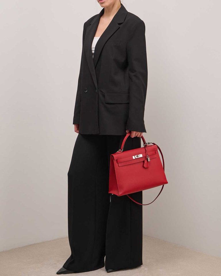 Hermès Kelly 32 Epsom Rouge Casaque Front | Sell your designer bag