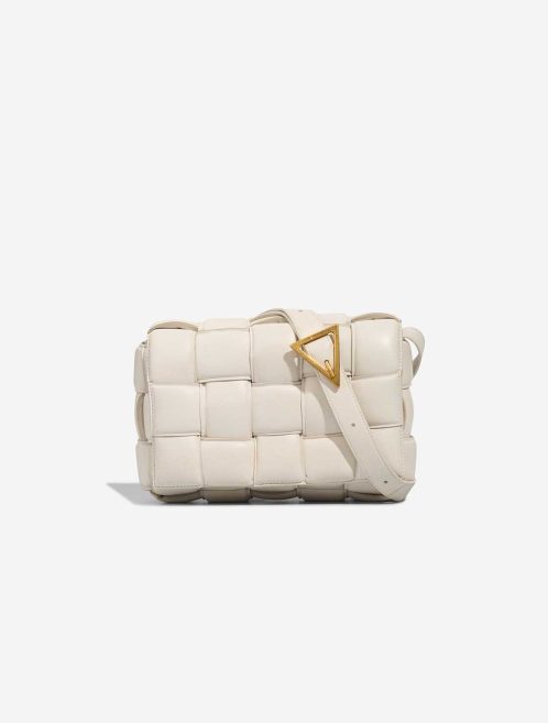 Bottega Veneta Cassette Lamb White Front | Sell your designer bag