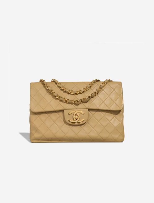 Chanel Timeless Jumbo Lamb Beige Front | Sell your designer bag