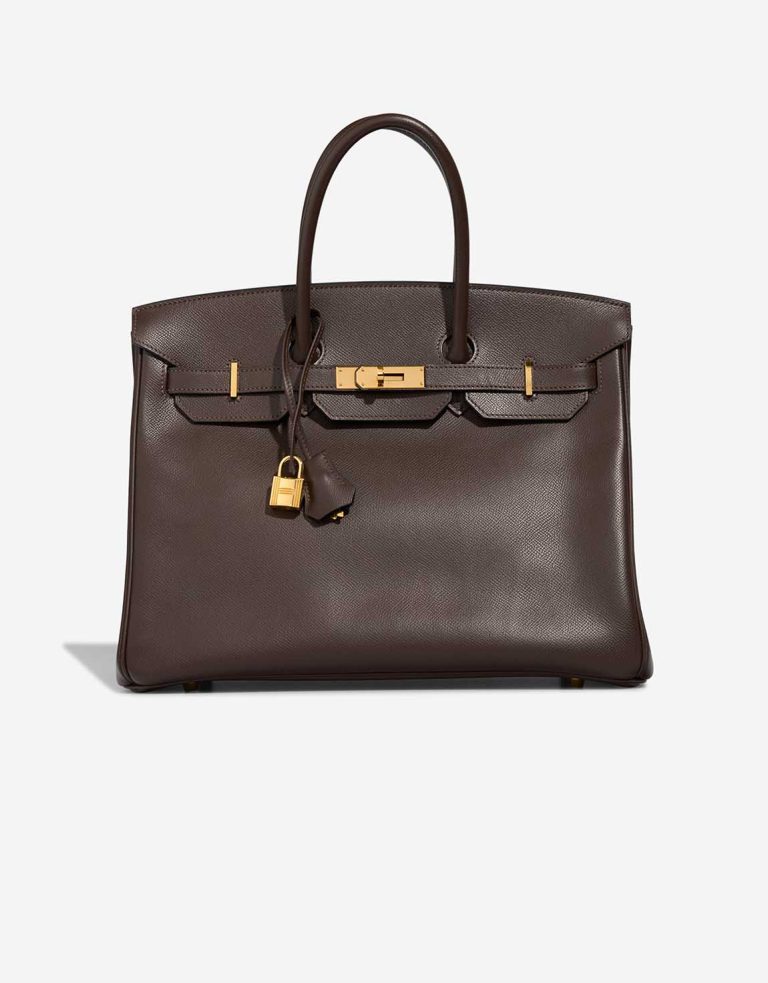 Hermès Birkin 35 Epsom Chocolat Front | Sell your designer bag