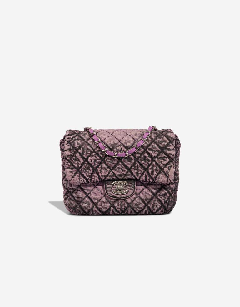 Chanel Timeless Small Denim Purple Front | Sell your designer bag