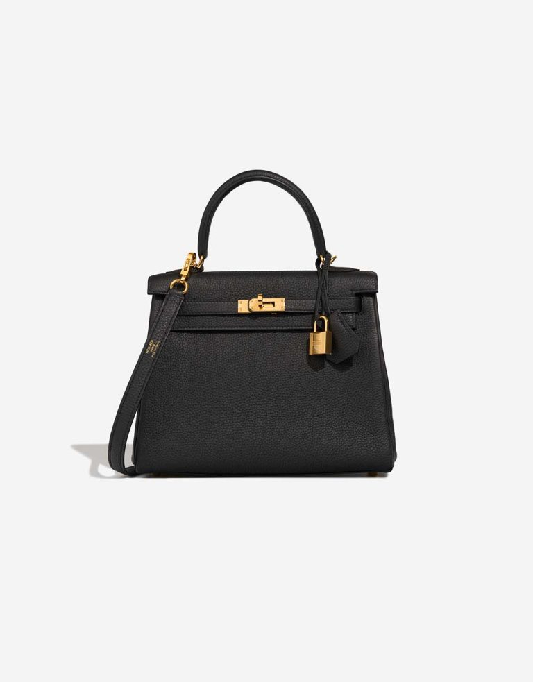 Hermès Kelly 25 Togo Black Front | Sell your designer bag