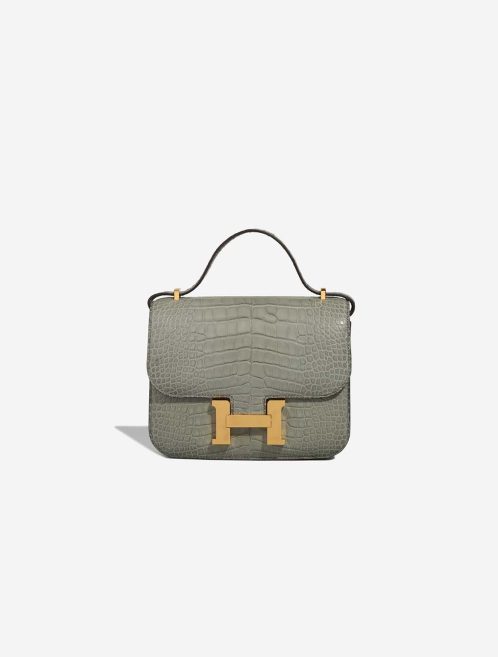 Hermès Constance 18 Matte Alligator Gris Cement Front | Sell your designer bag