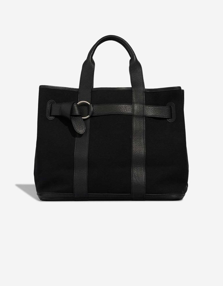 Hermès Petite Ceinture Clémence / Toile Militaire Black Front | Sell your designer bag