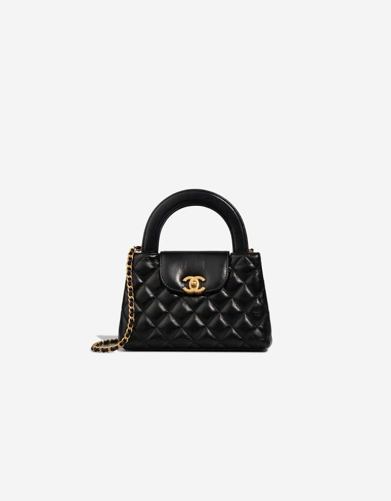 Chanel Kelly Medium Lamb Black Front | Sell your designer bag