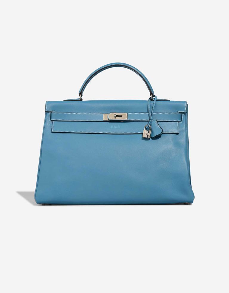 Hermès Kelly 40 Swift Bleu Jean Front | Sell your designer bag