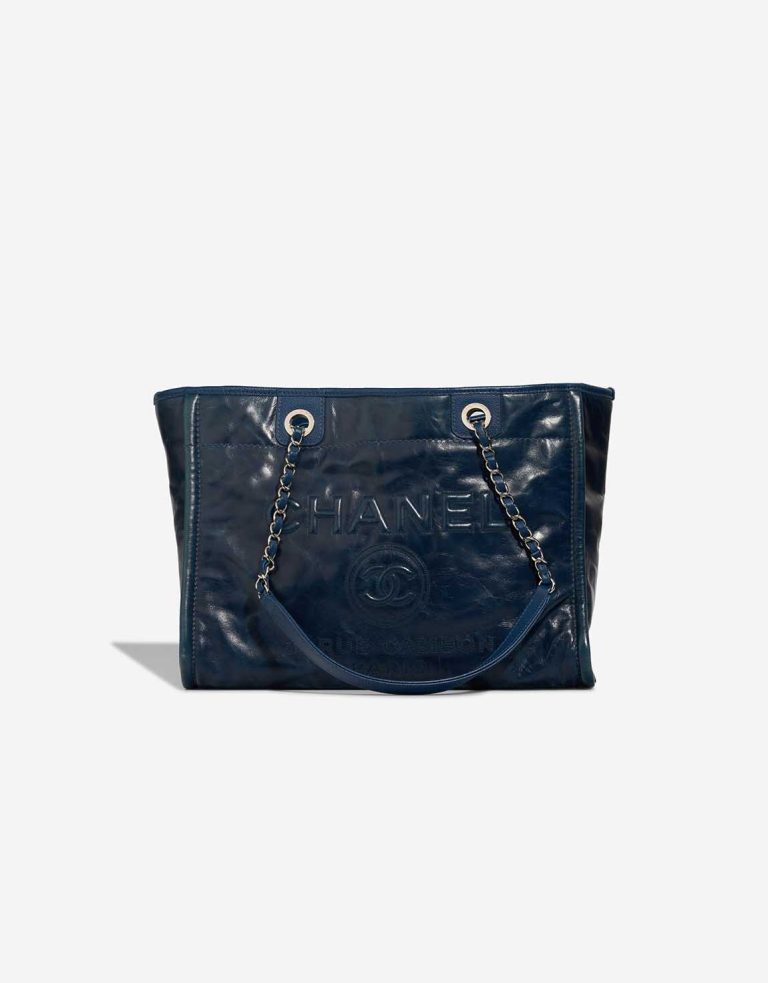 Chanel Deauville Small Lamb Blue Front | Sell your designer bag