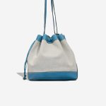 Hermès Market GM Togo / Toile Bleu Jean / Écru Front | Sell your designer bag