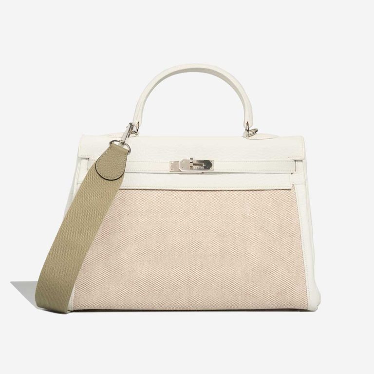 Hermès Shoulder Strap Togo / Toile Sauge Front | Sell your designer bag