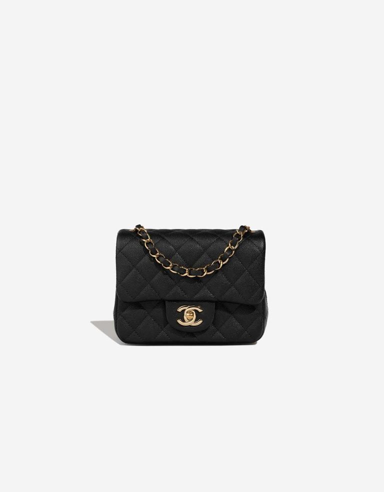 Chanel Timeless Mini Square Caviar Black Front | Sell your designer bag