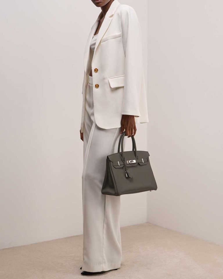 Hermès Birkin 30 Togo Vert de Gris Front | Sell your designer bag