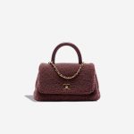 Chanel Timeless Handle Small Shearling Bordeaux Front | Sell your designer bag