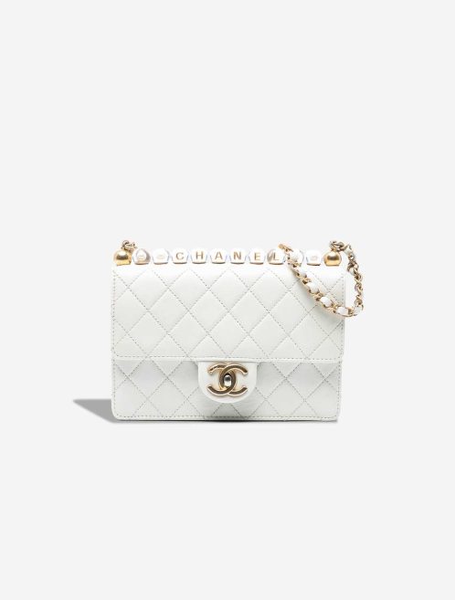 Chanel Timeless Medium Lamb White Front | Sell your designer bag