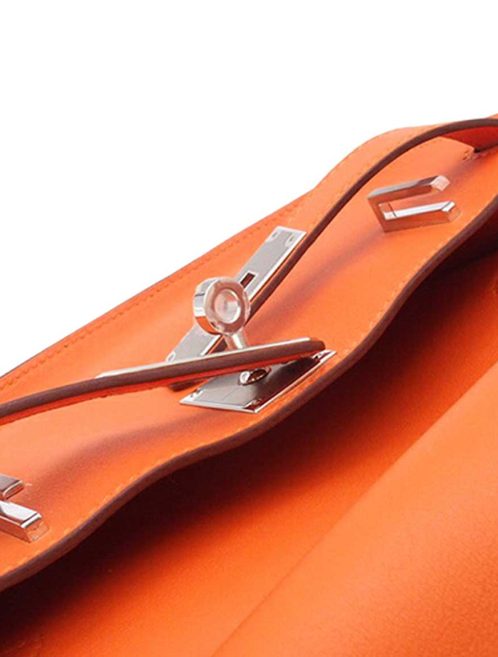 Hermès Jypsière Mini Swift Orange H Closing System | Sell your designer bag