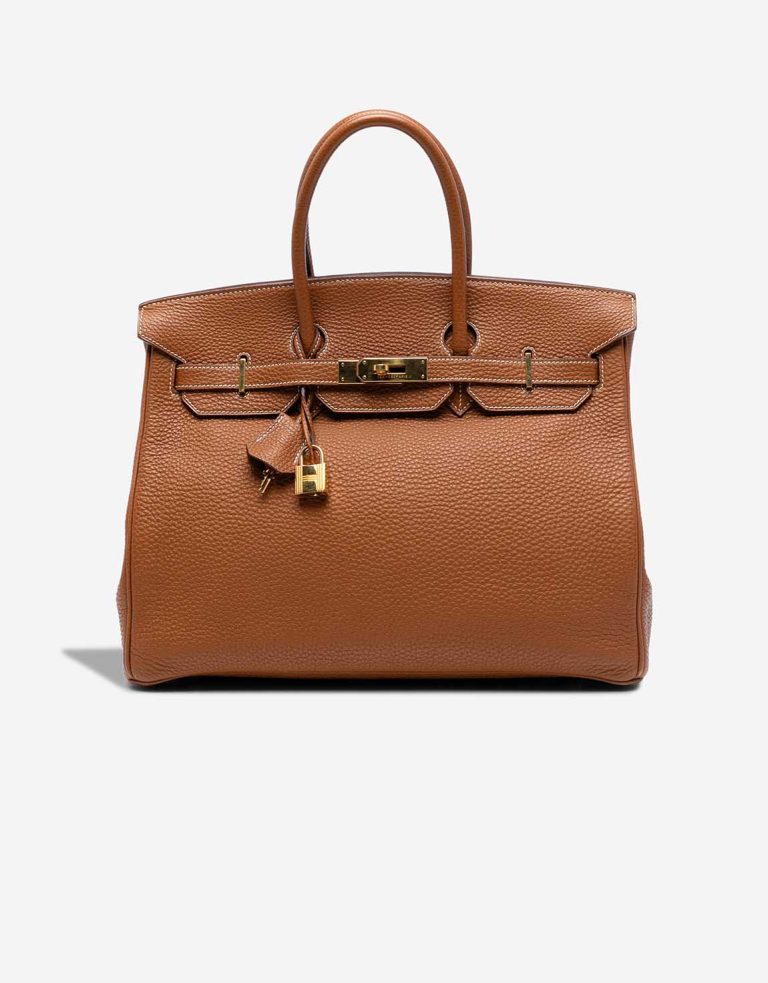 Hermès Birkin 35 Togo Gold Front | Sell your designer bag