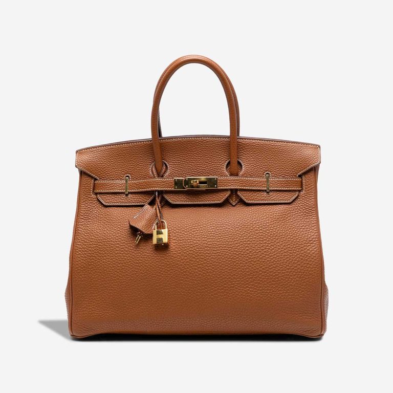 Hermès Birkin 35 Togo Gold Front | Sell your designer bag