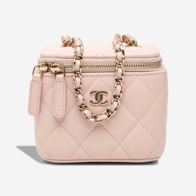 Chanel Vanity Mini Caviar Light Pink Front | Sell your designer bag