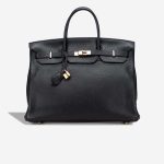Hermès Birkin 40 Clémence Black Front | Sell your designer bag
