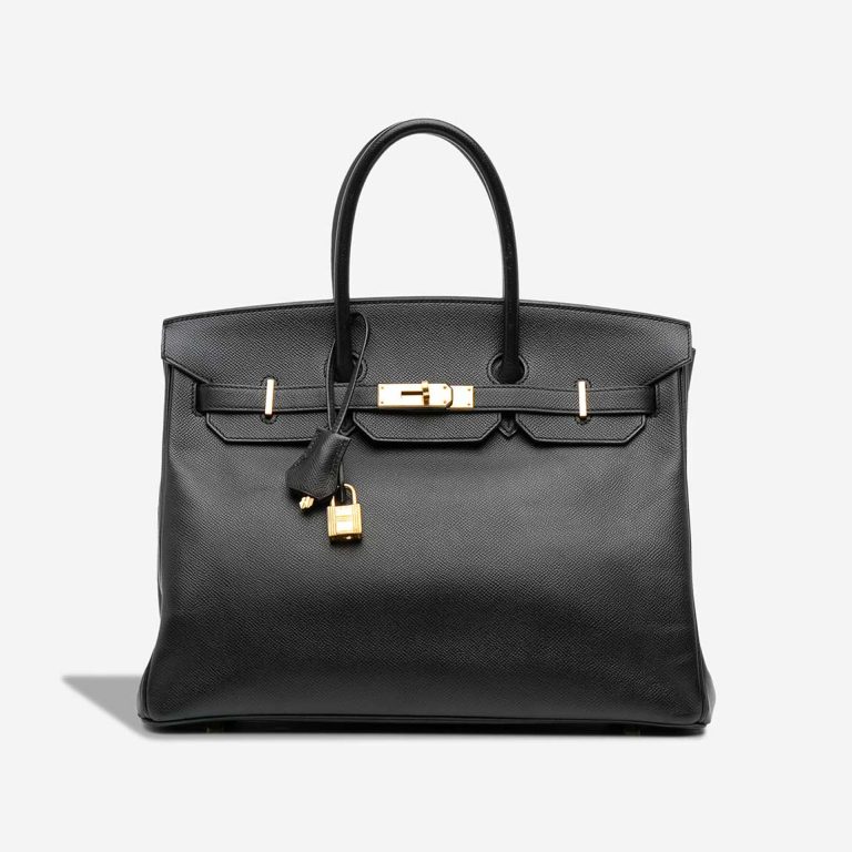 Hermès Birkin 35 Epsom Black Front | Sell your designer bag