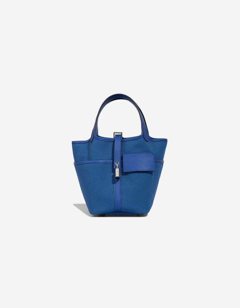 Hermès Picotin 18 Toile Goeland / Swift Bleu Royal Front | Sell your designer bag