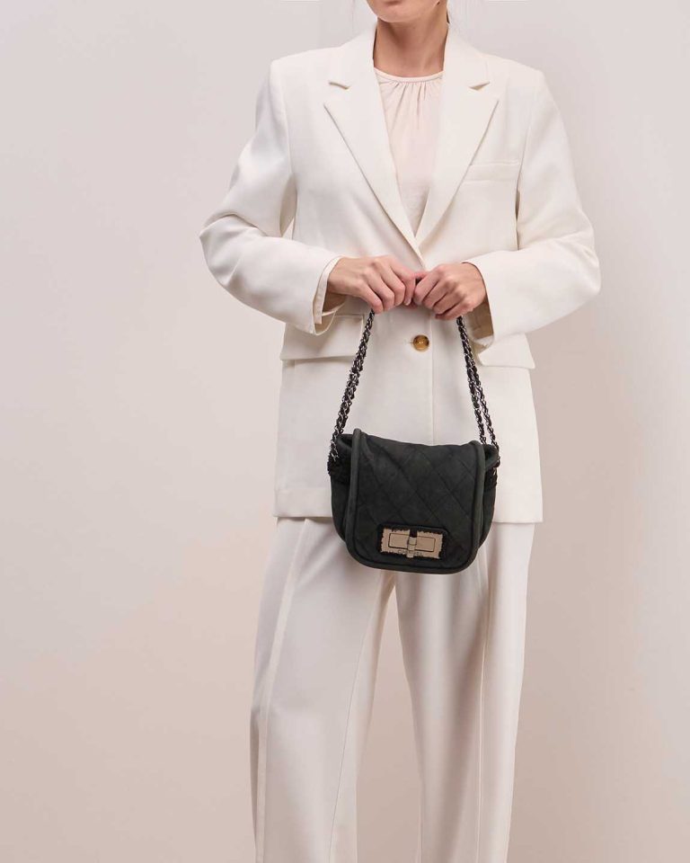 Chanel Flap Bag Lamb / Shearling Black Front | Sell your designer bag