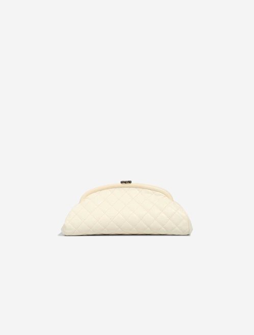 Chanel Clutch Caviar White Front | Sell your designer bag