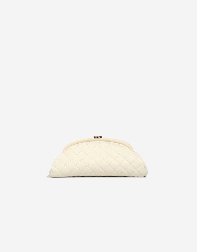 Chanel Clutch Caviar White Front | Sell your designer bag
