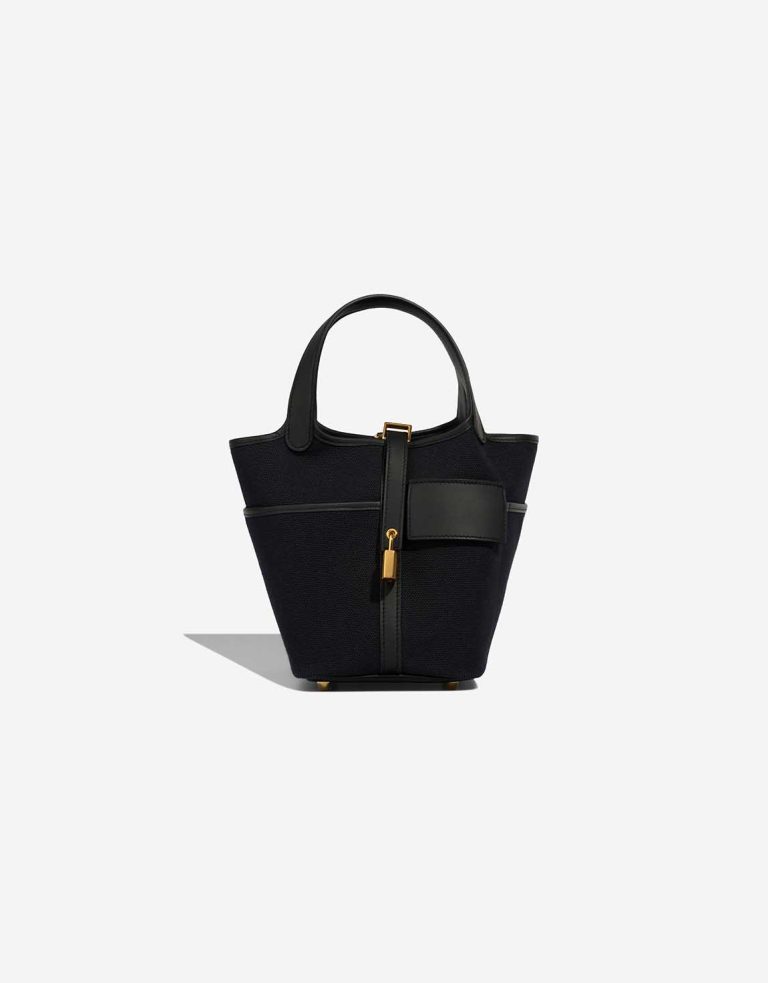 Hermès Picotin Cargo 18 Toile Goeland / Swift Black Front | Sell your designer bag